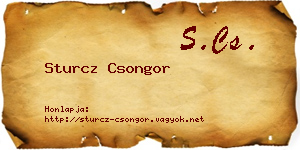 Sturcz Csongor névjegykártya